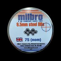 MILBRO 9.5MM STEEL SLINGSHOT AMMO (75)