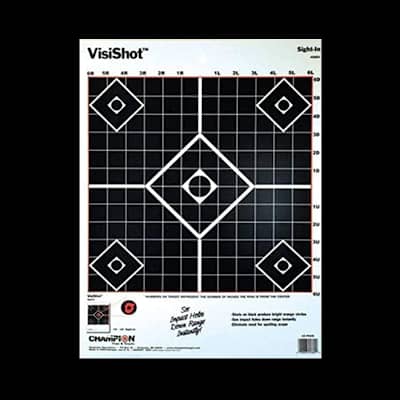 Champion Visishot Sight-In Targets (10 Pack)