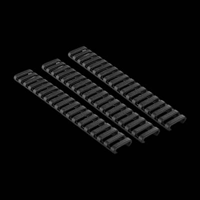 Ergo 18 Slot Low Profile Ladder Rail Cover (3 Pack) Black