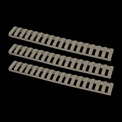 Ergo 18 Slot Low Profile Ladder Rail Cover (3 Pack) Dark Earth
