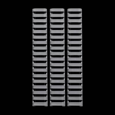 Ergo 18 Slot Low Profile Ladder Rail Cover (3 Pack) Graphite Grey
