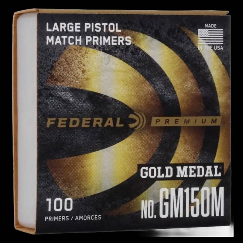 Federal Gold Medal Large Pistol Primer (100 Pack) - Image 1