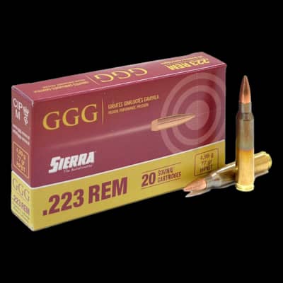 GGG 223 FMJ 77gr Match Ammunition