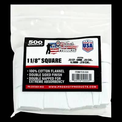Pro-Shot Patch 22-270 1 1/8" Square (500)