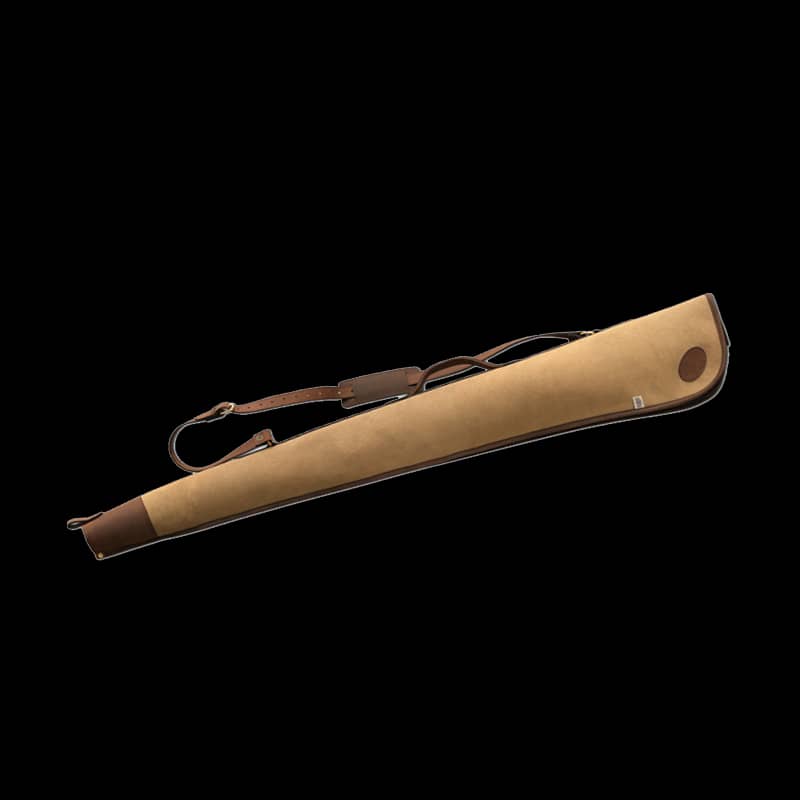 Teales Huntsman Gun Slip Leather & Khaki Canvas 30" - Image 1